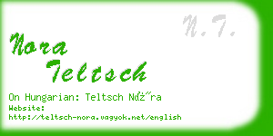 nora teltsch business card